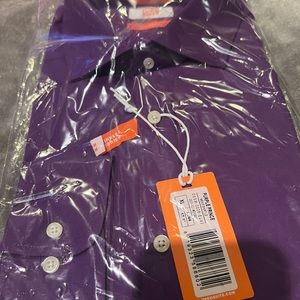 Oppo suits XL: 17.1 neck and 43/44 arms purple dress shirt. Long sleeve, NWT.